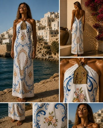 The Embroidered Halter — Hydra Days