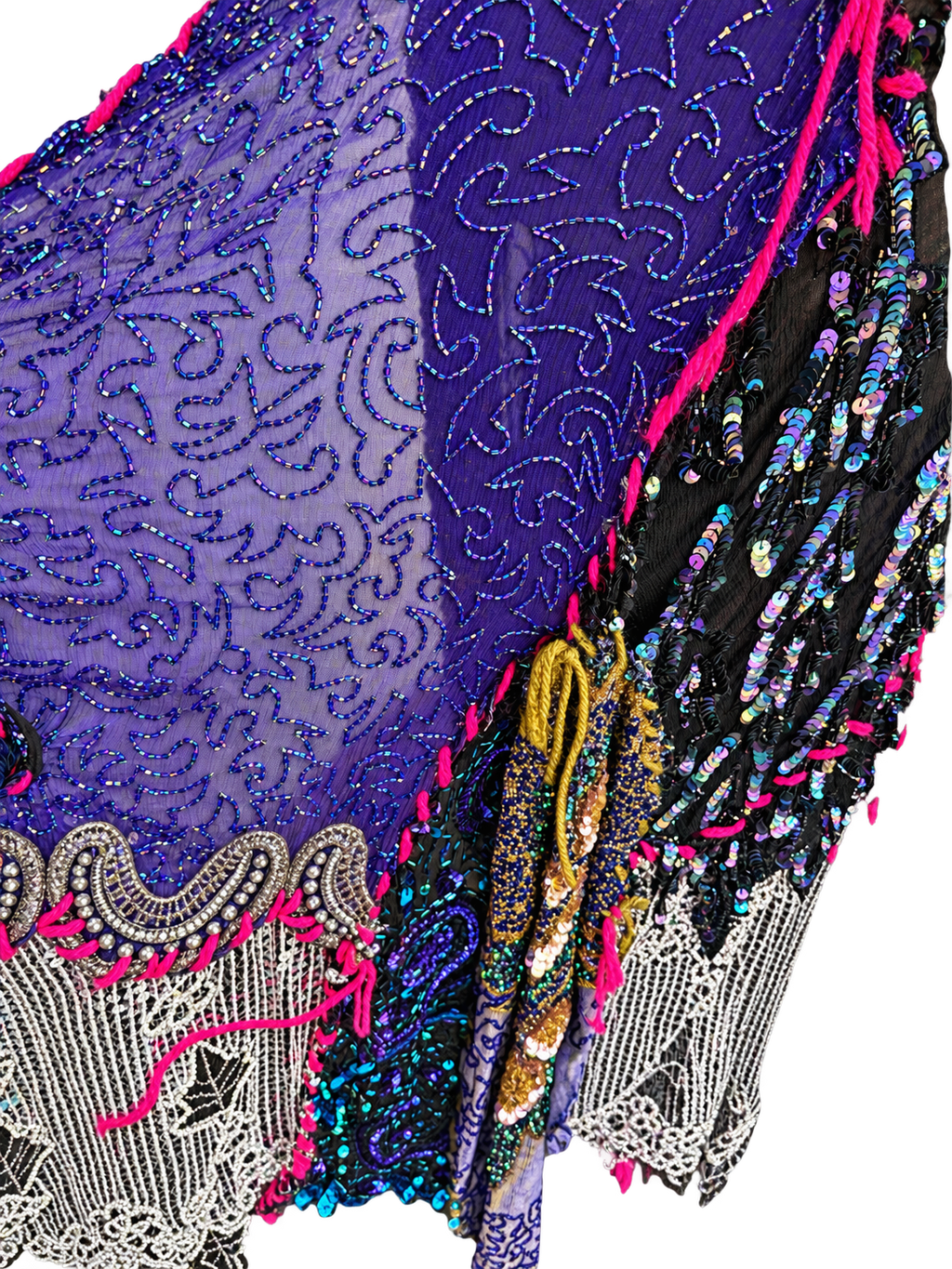 Jewel Tone Multi-Sequin Vintage Duster