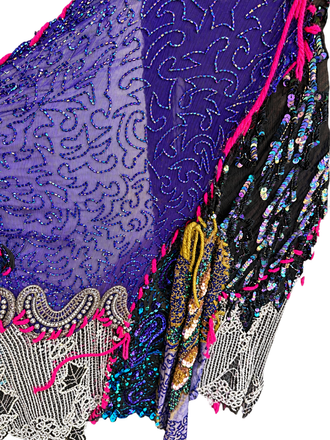 Jewel Tone Multi-Sequin Vintage Duster