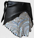 The Black Leather Sarong Belt