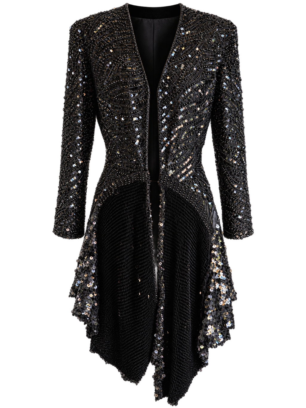 Black Sequin Duster