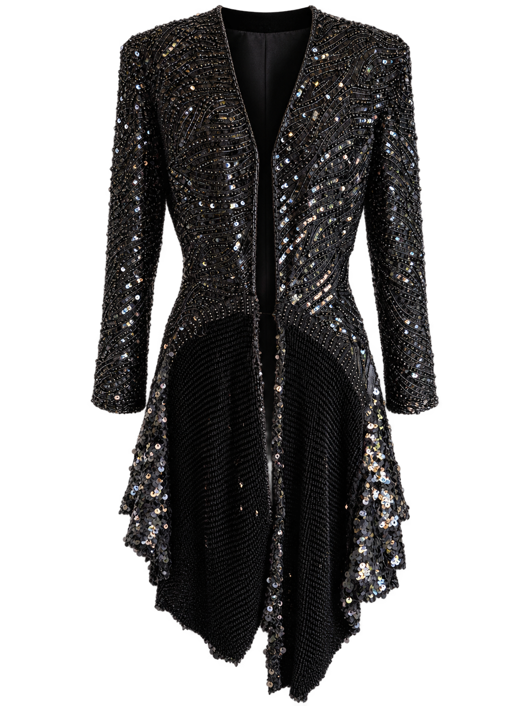 Black Sequin Duster