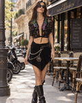 The Vintage Beaded Black Bolero
