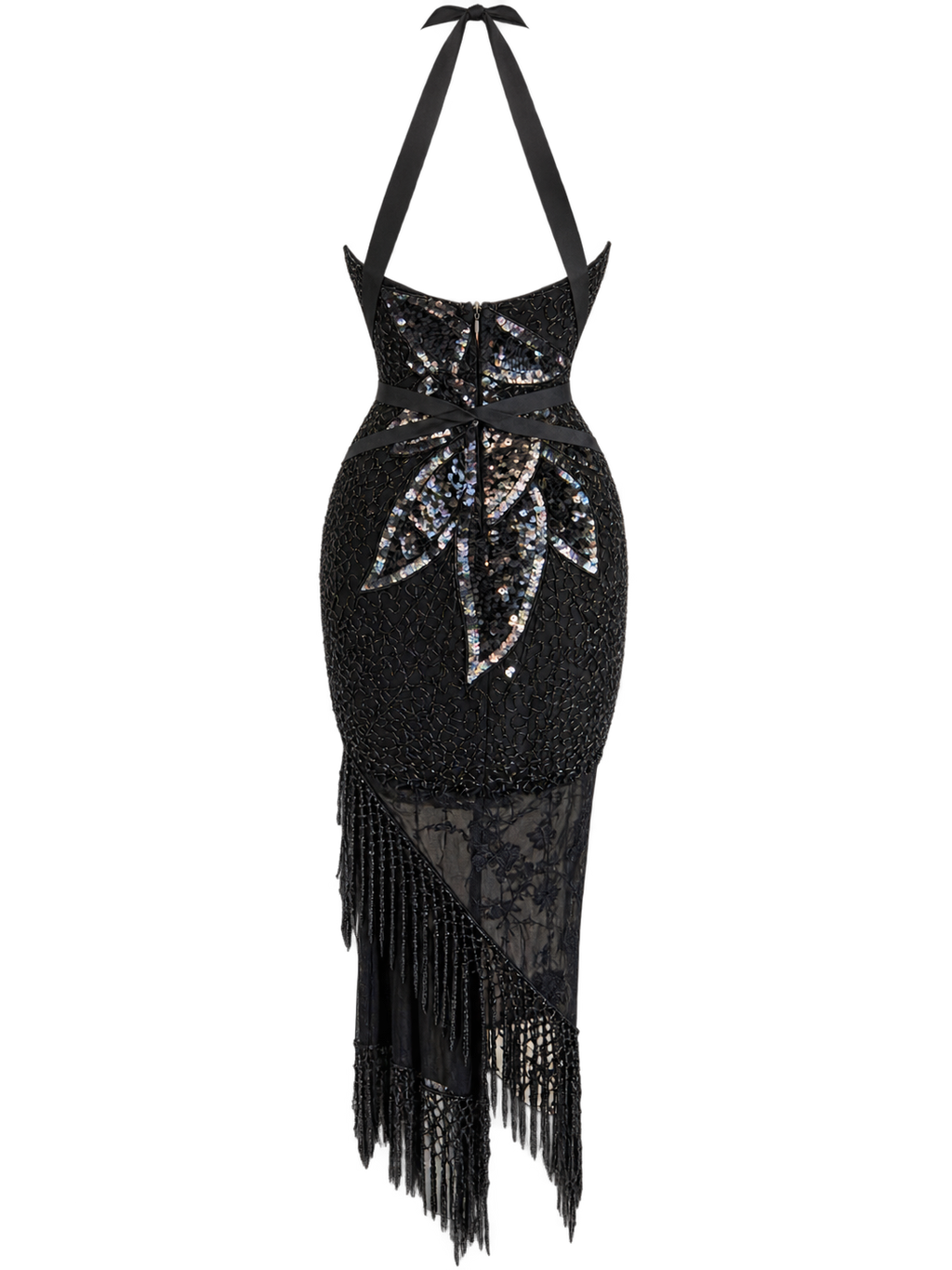 Vintage Sequin Evening Dress