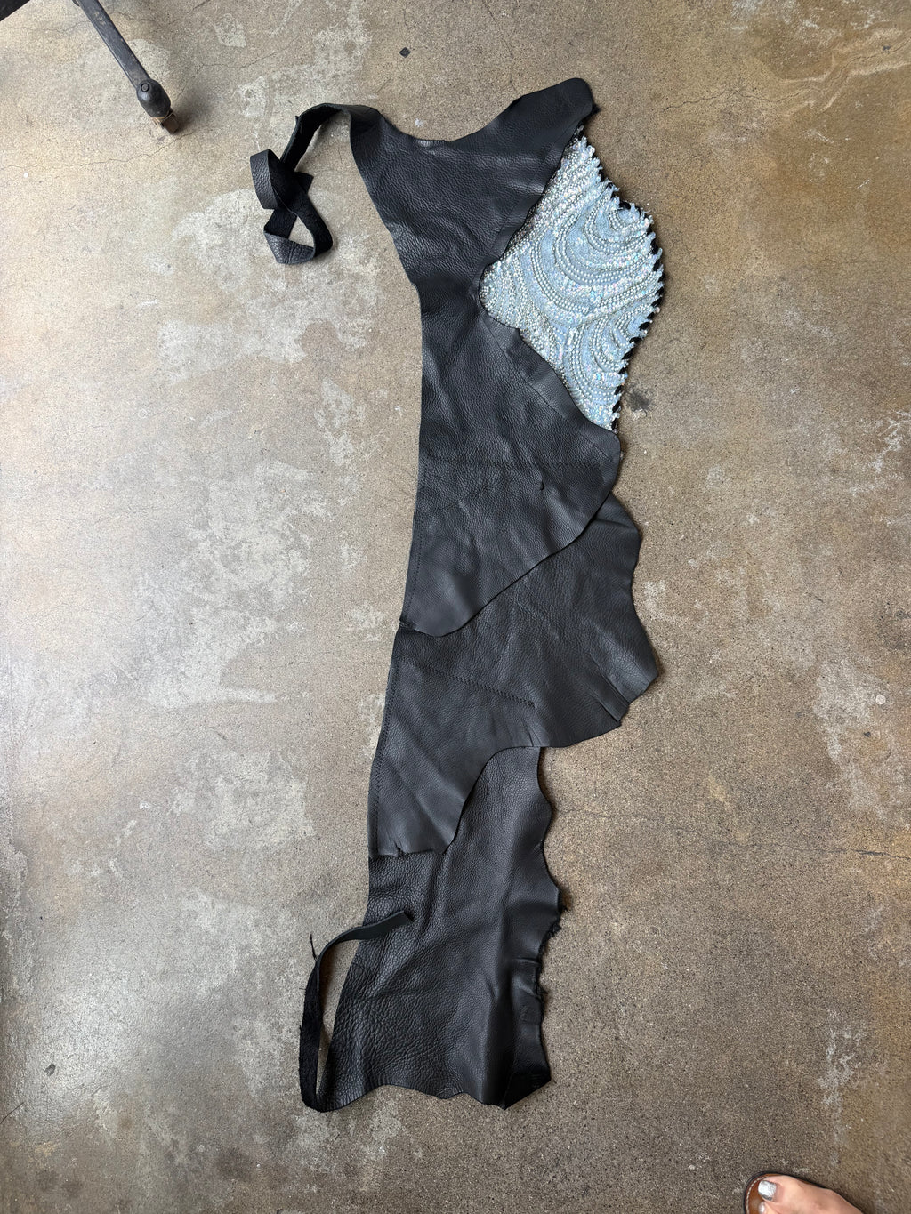 The Black Leather Sarong Belt
