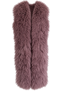 Cocoa Brown Mongolian Lamb Coat