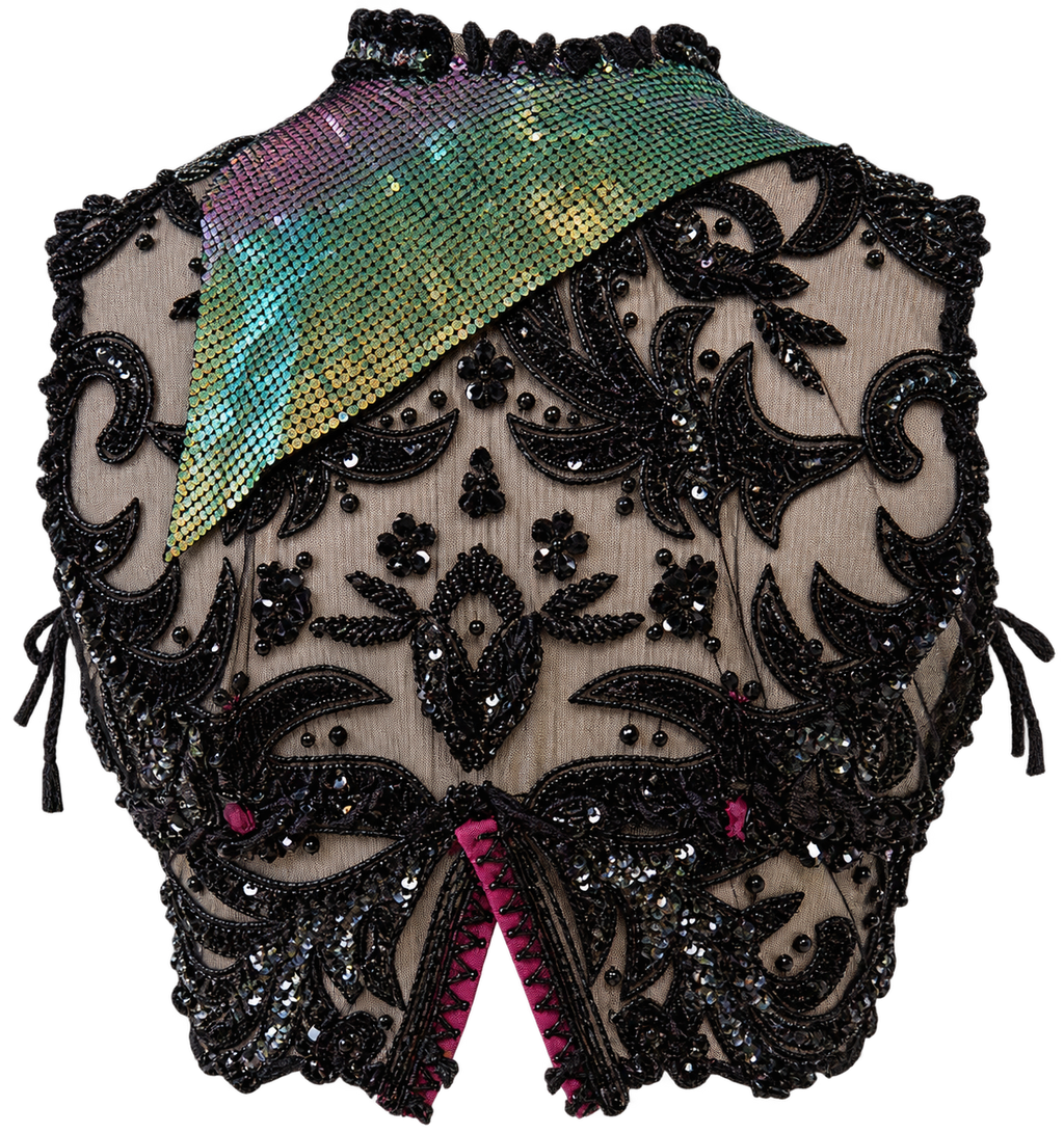 The Vintage Beaded Black Bolero