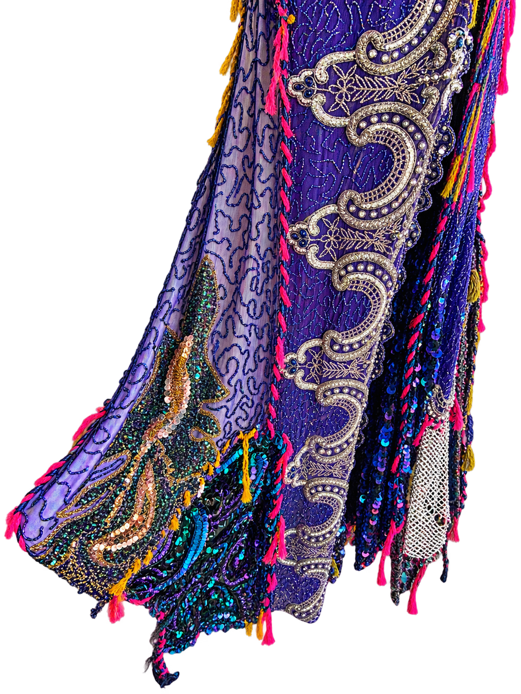 Jewel Tone Multi-Sequin Vintage Duster