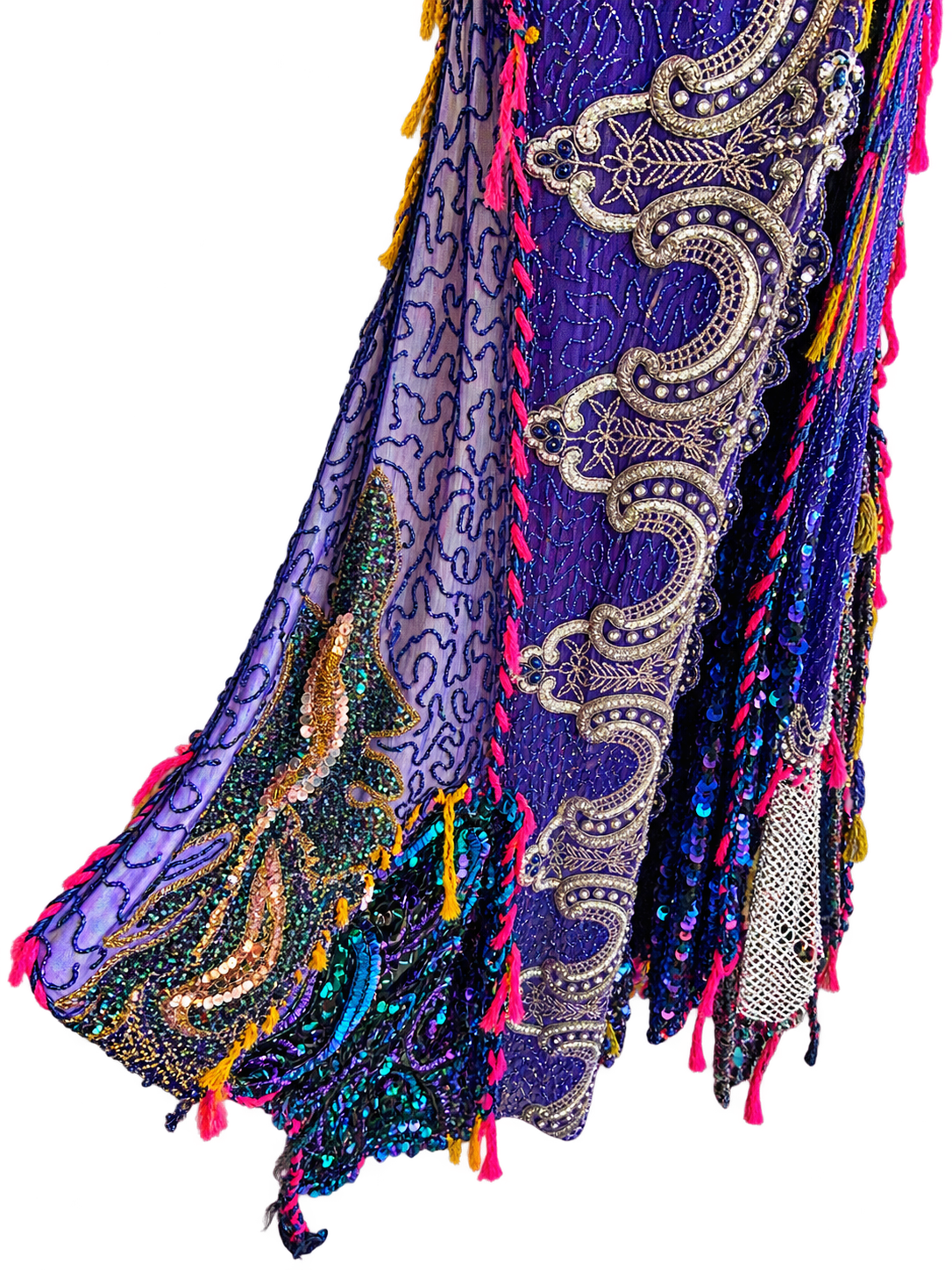 Jewel Tone Multi-Sequin Vintage Duster