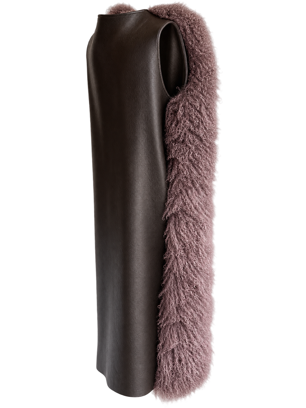 Cocoa Brown Mongolian Lamb Coat