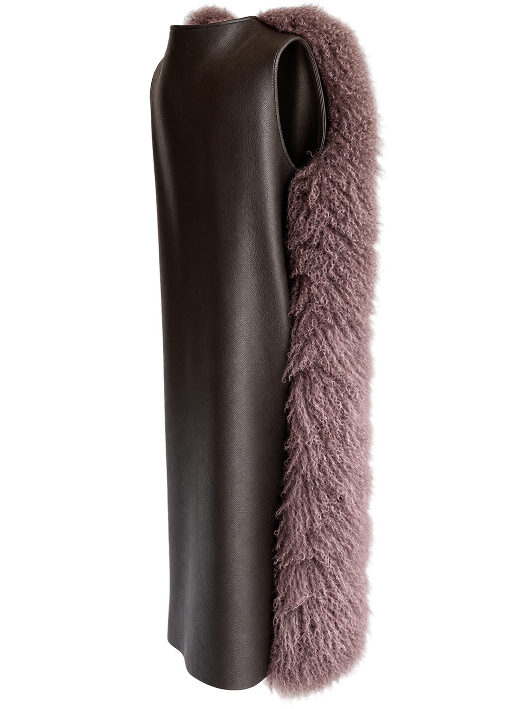 Cocoa Brown Mongolian Lamb Coat
