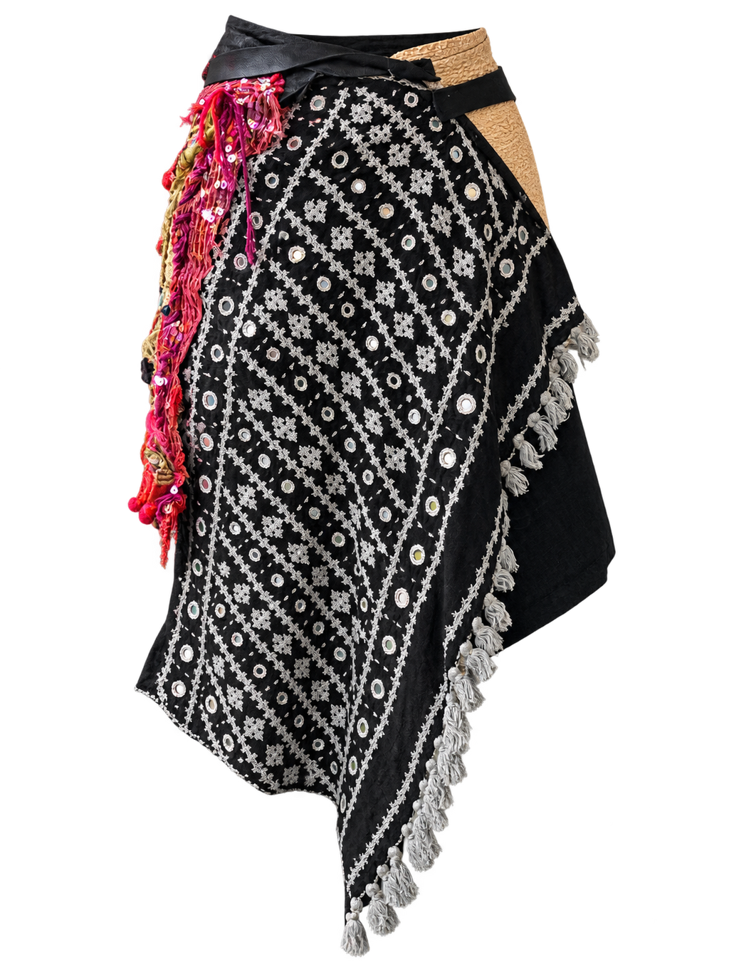 Voyage Wrap No. 2 - flat lay showing both textile panels